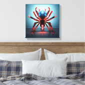 Neon Spider Art Leinwanddruck (Insitu (Schlafzimmer))