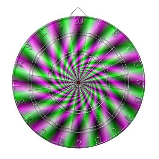 Neon Spinning Wheel Dartboard Dartscheibe (vorne)