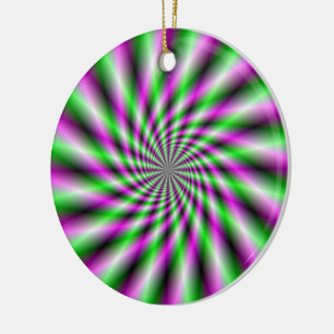 Neon Spinning Wheel Keramik Ornament
