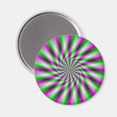Neon Spinning Wheel Magnet (Vorderseite/Rückseite)