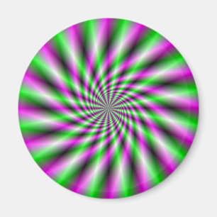 Neon Spinning Wheel Magnet