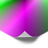 Neon Spinning Wheel Poster (Ecke)
