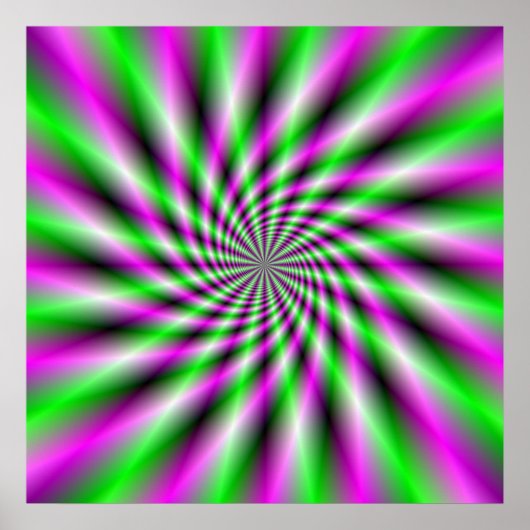 Neon Spinning Wheel Poster (Vorne)