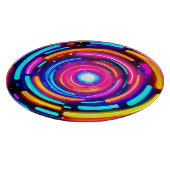 Neon Spiral Light Art Schneidebrett (Ecke)