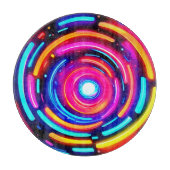 Neon Spiral Light Art Schneidebrett (Vorderseite)