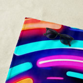 Neon Spiral Light Art Strandtuch (Beispiel)