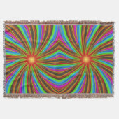 Neon Spiral Vortex – Vibrant Fractal Motion Design Decke (Vorderseite)