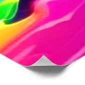 Neon Splash Abstrakt Art Magic Poster (Ecke)