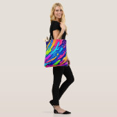 Neon Splash Abstrakt Art Magic Tasche (Am Model)