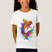 Neon Splash Koi Fish T-Shirt (Vorderseite)