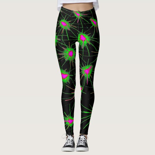 Neon Splash Leggings (Vorderseite)