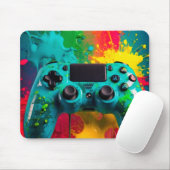 "Neon Splash" Urban Gaming-Mauspad Mousepad (Mit Mouse)