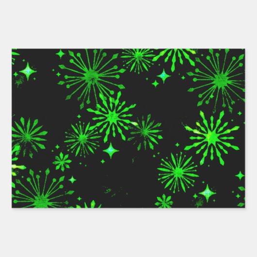 Neon Splash Wrapping Paper Geschenkpapier Set (Vorderseite 3)