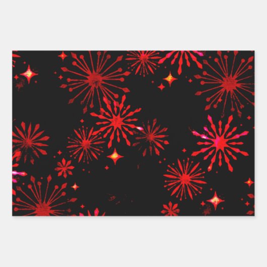 Neon Splash Wrapping Paper Geschenkpapier Set (Vorderseite 2)