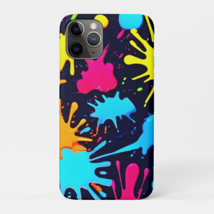Neon-Splatter-Kunst: Vibrante abstrakte Expression Case-Mate iPhone Hülle