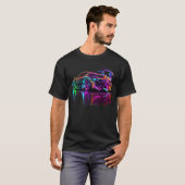 Neon Sports Car retro T-Shirt (Vorne ganz)