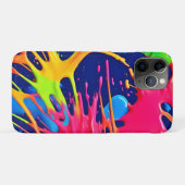 Neon Spritzer: Abstrakte und lebendige Kunst Case-Mate iPhone Hülle (Rückseite (Horizontal))