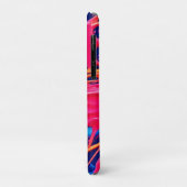 Neon Spritzer: Abstrakte und lebendige Kunst Case-Mate iPhone Hülle (Hinten/Links)