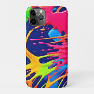Neon Spritzer: Abstrakte und lebendige Kunst Case-Mate iPhone Hülle