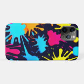Neon Spritzer Art: Lebendiger Abstrakter Expressio Case-Mate iPhone Hülle (Rückseite (Horizontal))