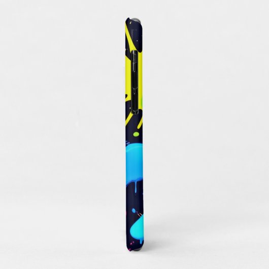 Neon Spritzer Art: Lebendiger Abstrakter Expressio Case-Mate iPhone Hülle (Hinten/Links)