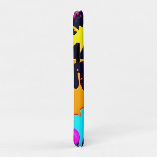 Neon Spritzer Art: Lebendiger Abstrakter Expressio Case-Mate iPhone Hülle (Hinten/Rechts)