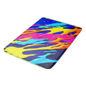 Neon Spritzer Design Badematte (Schrägansicht)
