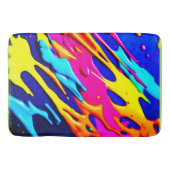 Neon Spritzer Design Badematte (Vorderseite)