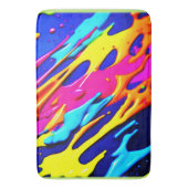 Neon Spritzer Design Badematte (Vorderseite Vertikal)