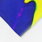 Neon Spritzer Design Fleecedecke (Ecke)