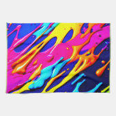 Neon Spritzer Design Geschirrtuch (Horizontal)
