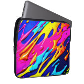 Neon Spritzer Design Laptopschutzhülle (Vorne Rechts)