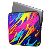 Neon Spritzer Design Laptopschutzhülle (Vorderseite Links)