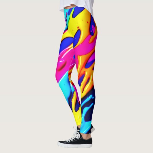 Neon Spritzer Design Leggings (Links)