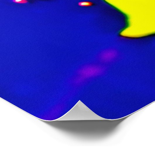 Neon Spritzer Design Poster (Ecke)