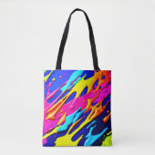Neon Spritzer Design Tasche (Vorderseite)