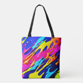 Neon Spritzer Design Tasche (Rückseite)