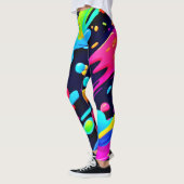 Neon Spritzer Flow Art Leggings (Links)
