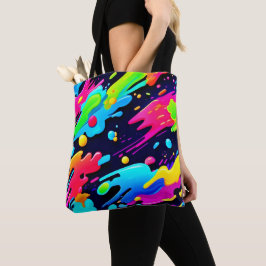 Neon Spritzer Flow Art Tasche