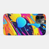 Neon Spritzer Paint Art Case-Mate iPhone Hülle (Rückseite (Horizontal))
