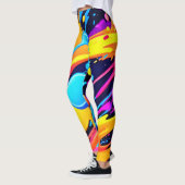 Neon Spritzer Paint Art Leggings (Links)