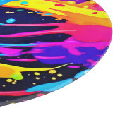 Neon Spritzer Paint Art Schneidebrett (Ecke)