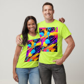 Neon Spritzer Paint Art T-Shirt (Unisex)