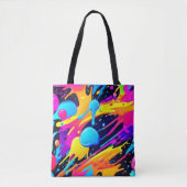 Neon Spritzer Paint Art Tasche (Vorderseite)