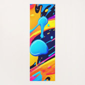 Neon Spritzer Paint Art Yogamatte (Rückseite)