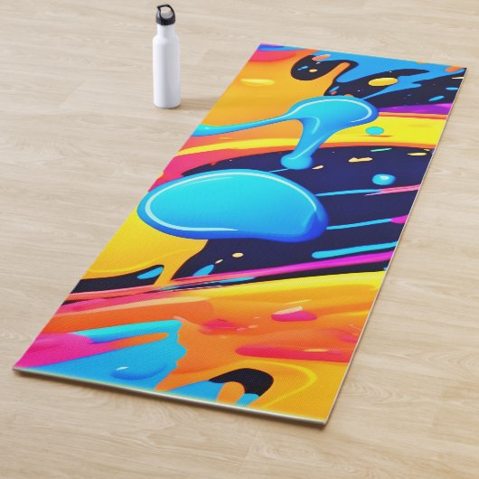 Neon Spritzer Paint Art Yogamatte (Beispiel)
