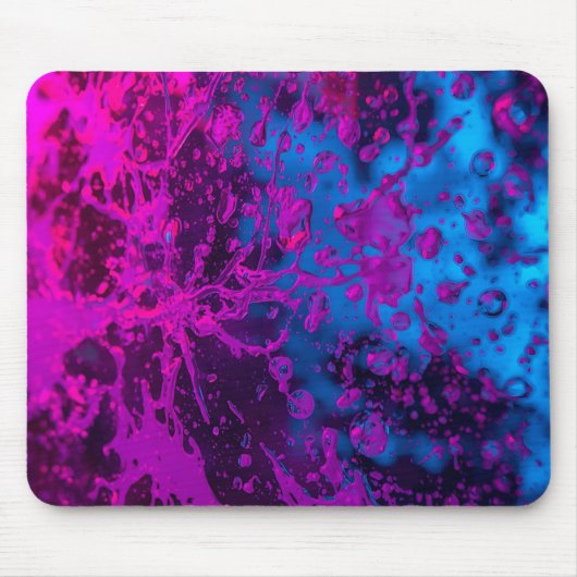 Neon Spritzer von Lila Mousepad (Vorne)