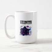 Neon Spuk House - Retro Spooky Glow Kaffeetasse (Links)