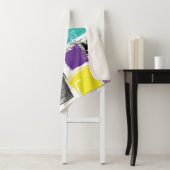Neon Squares Retro Abstraktes Muster Sherpadecke (Beispiel)