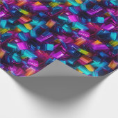 Neon Stached Glass Magic Geschenkpapier (Ecke)